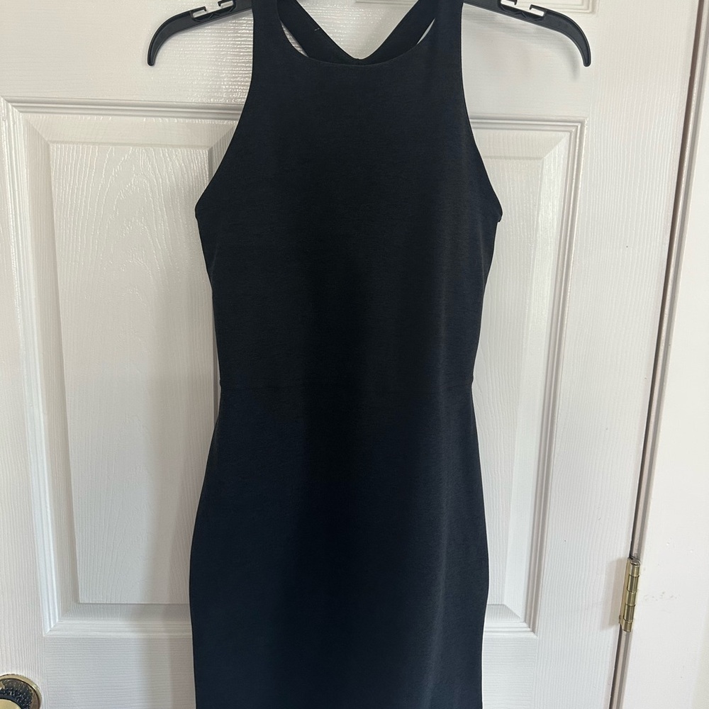 Beyond Yoga Black Backless Dress